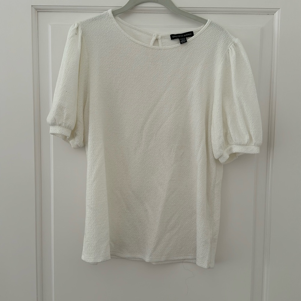 Saks Fifth Avenue New Condition Puff Sleeve Blouse